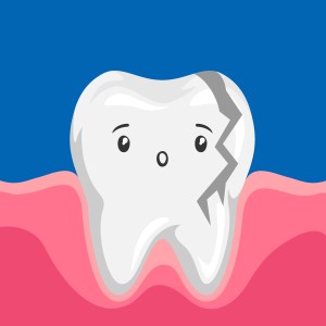 Illustration,Of,Sick,Broken,Tooth.,Children,Dentistry,Sad,Character.